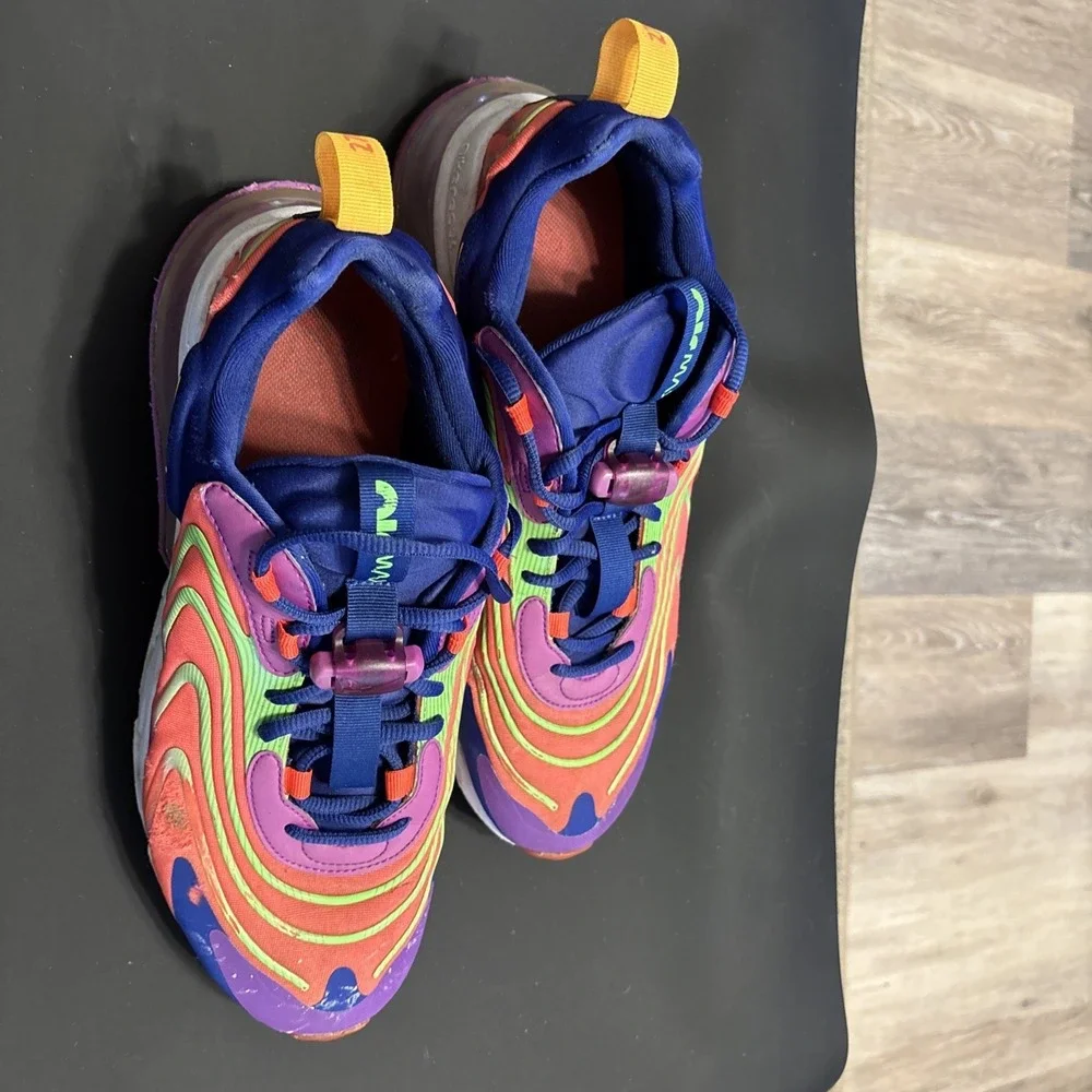 Nike Air Max 270 React ENG CD0113-600 Men's Size 10 Shoes Raspberry Ripple
